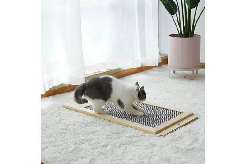 PETSWOL 40x100cm Trimmable Self-Adhesive Carpet Mat - Light Grey