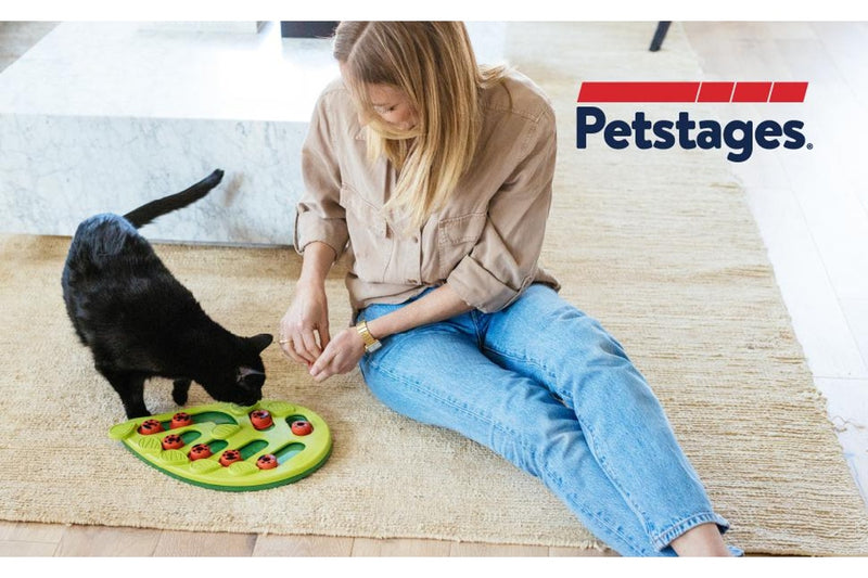 Petstages: Nina Ottosson - Buggin Out Puzzle & Play-Interactive - Cat Treat Puzzle