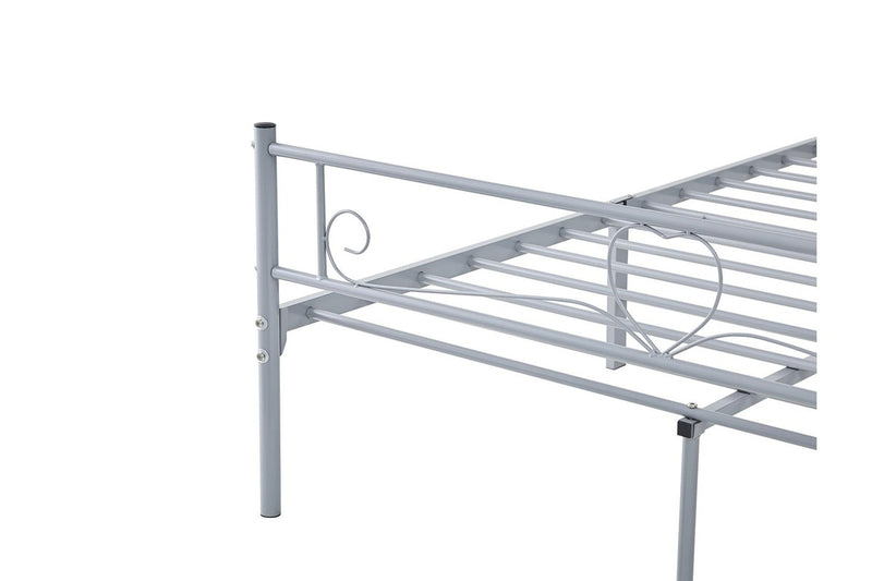 Fraser Country Queen Metal Bed Frame - Grey