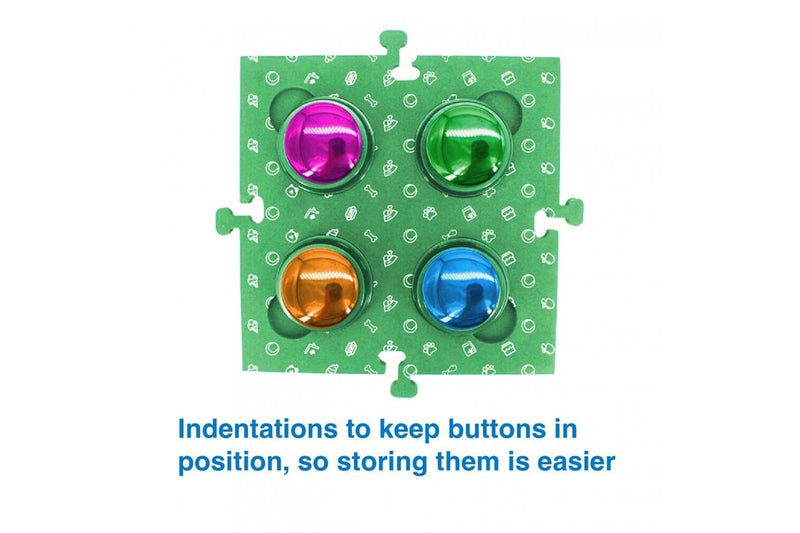 2PK Tech4Pets Mat Board Organiser Storage Holder For Talking Buttons Floor Green