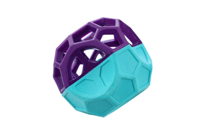 2x Paws & Claws Dog 8.5cm Geo Floating TPR Cube Ball w Squeaker Interactive Toy