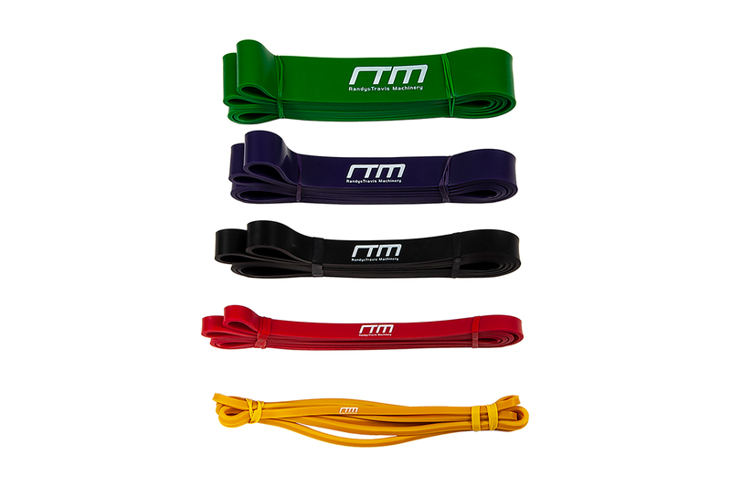 Resistance Band Loop Set Of 5 Heavy Duty Gym Yoga Workout - One Size