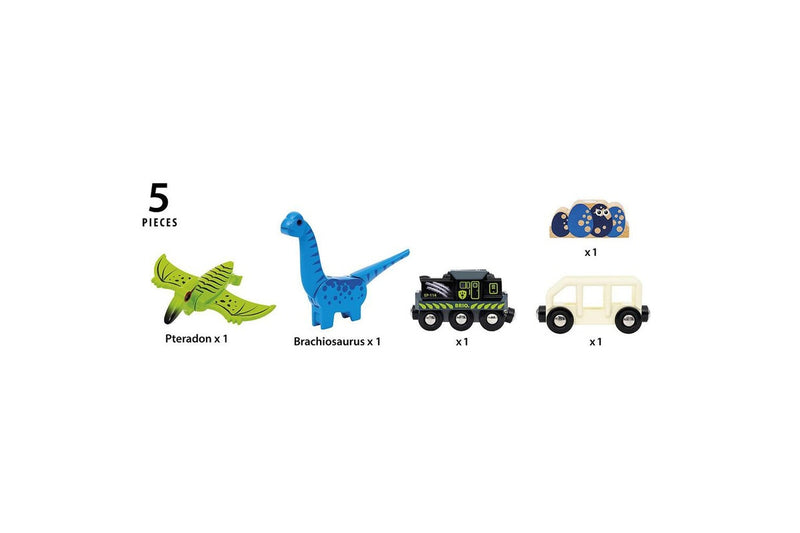 5pc Brio Dinosaur Battery Train Kids Childrens Pretend Play Interactive Toy 3y+