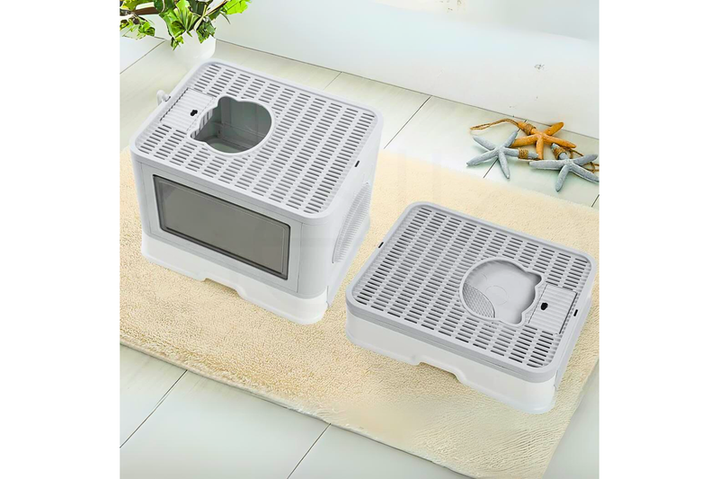 Stylish Cat Litter Box Enclosure With Portable Scoop Drawer