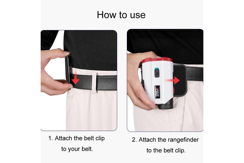 Zp040 Golf Rangefinder Belt Clip Lightweight Portable Ball Bag Magnetic Buckle Black