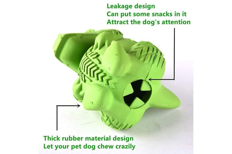 Eco-friendly Natural Rubber Anti-biting Food Dispensing Dog Toys For Medium And Large Dogs