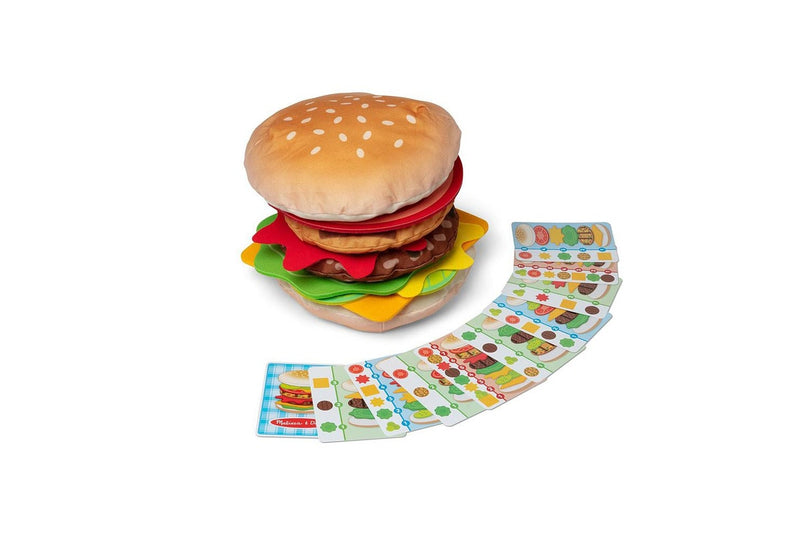 Melissa & Doug Burger Stacking Games Kids Childrens Interactive Play Toy 4+