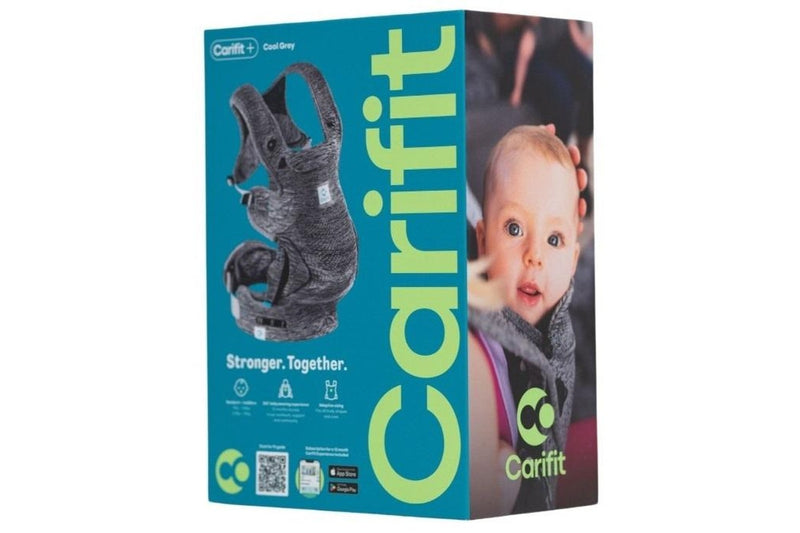 Carifit: Carifit+ Multi-Position Baby Carrier - Cool Grey