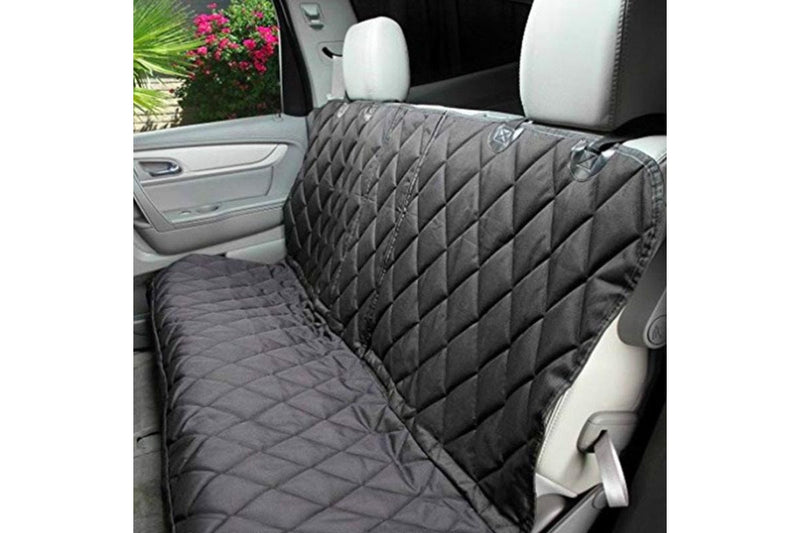 Waterproof Pets Bench Dog Car Seat Mat for Back Seat -Black