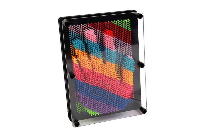 Rainbow 3D Pin Art Board Toy Sculpture for Kids Education Toy