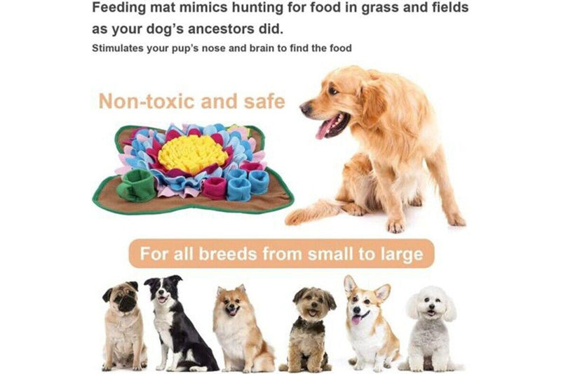 Pet Dog Snuffle Mat Nose Training Sniffing Pad Dog Puzzle Toy Slow Feeding Blanket