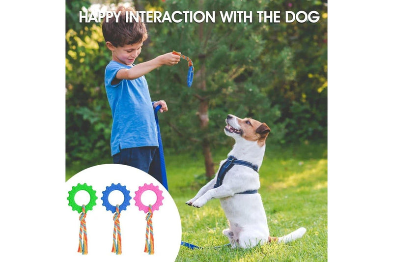 Durable Puppy Rope Toys Interactive Rubber Chew Toys