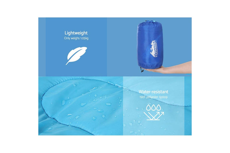 Weisshorn Kid Sleeping Bag 172CM Blue