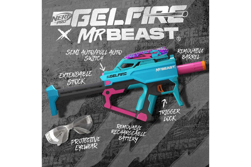 Nerf Pro: Gelfire X MrBeast - Motorized Blaster