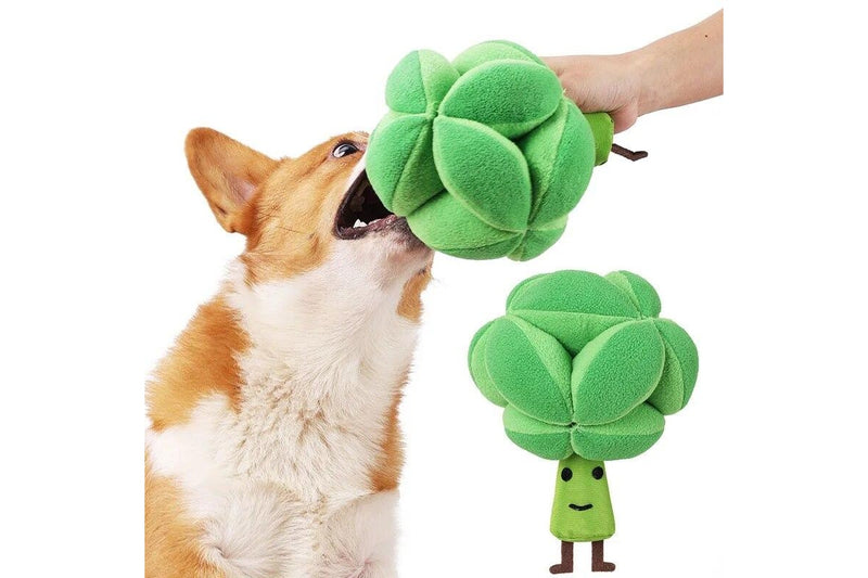 Snuffle Broccoli Dog Puzzle Toys Increase Iq Slow Dispensing Feeder Pet Cat Training Games Feeding Food Intelligence -