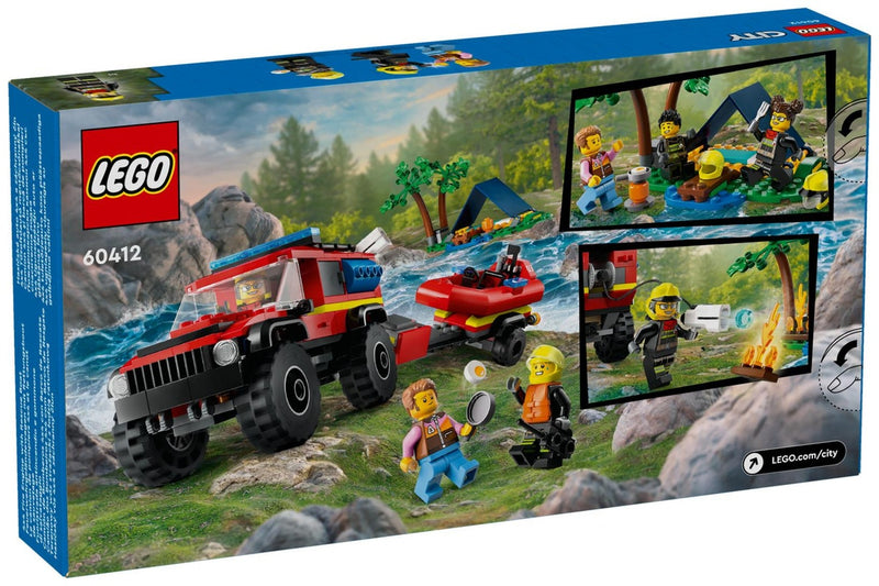 LEGO City: 4x4 Fire Truck with Rescue Boat - (60412)