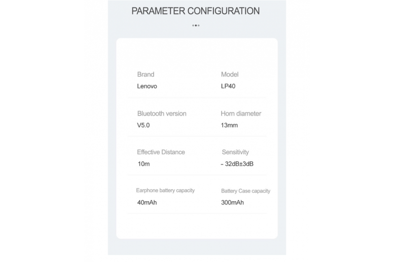 Lenovo LP40 TWS Wireless Bluetooth Earphone - NZ Stock