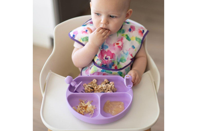 Bumkins: Silicone Grip Dish - Lavender