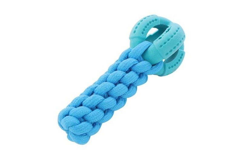 2x Paws & Claws Fetch N' Play Ball + Rope Tugger Dog Pet Toy Assorted 24x10x10cm