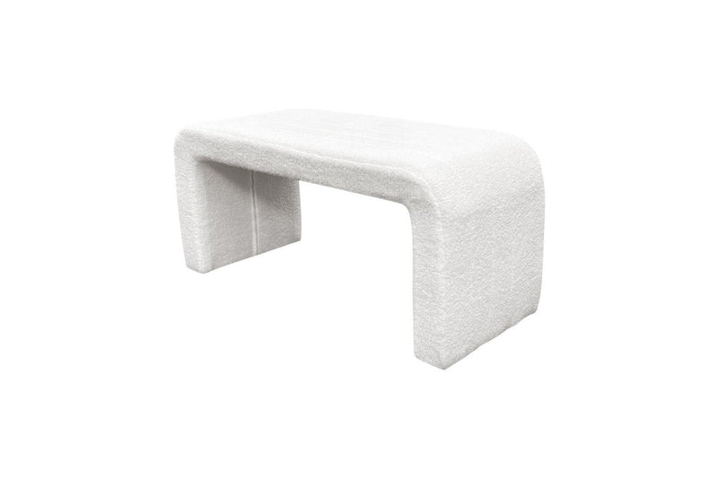 Fraser Country Modern Boucle Curl Bench Seat - Double