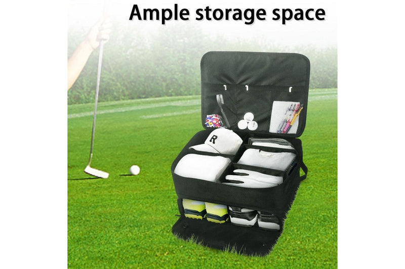 Large Capacity Golf Equipment Folding Storage Bag Black