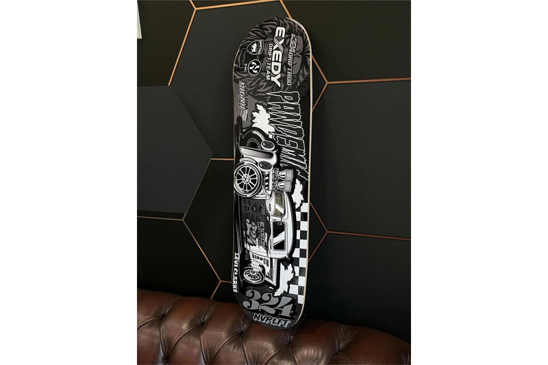 #324DRIFTROD Presentation Skate Deck Pandemic Ratrod Exedy Drift Signed by leviclarke Martini