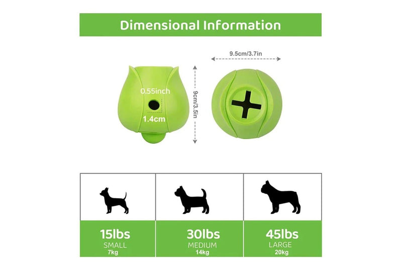 Dog Chew Toy For Small Medium Dogs Treat Dispensing Puzzle Ball