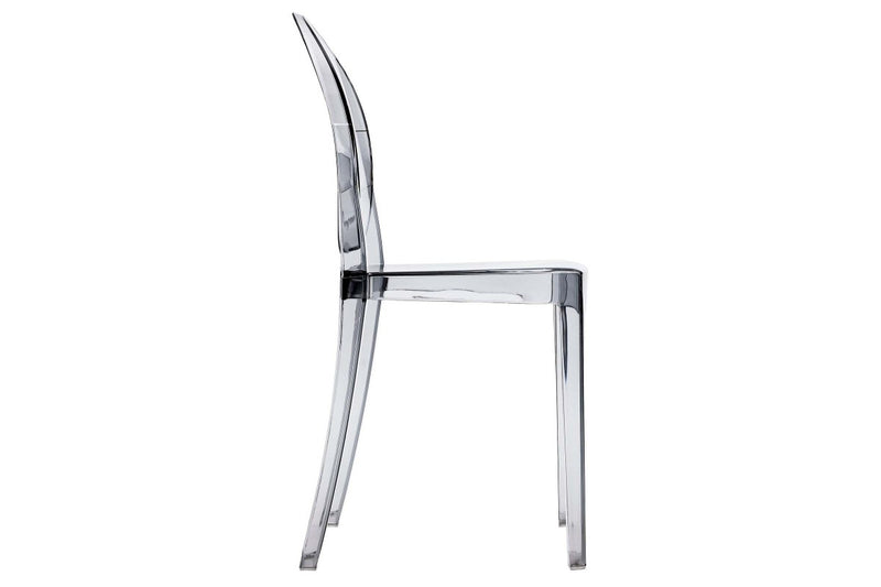 Matt Blatt Set of 2 Philippe Starck Victoria Ghost Chair Replica (Smoke)