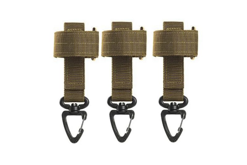 3Pcs Multi Purpose Glove Hook Military Fan Outdoor Tactical Gloves Climbing Rope Storage Buckle Adjust Camping Hanging