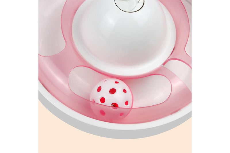 Butterfly Turntable - Interactive Pet Toy (Pink)