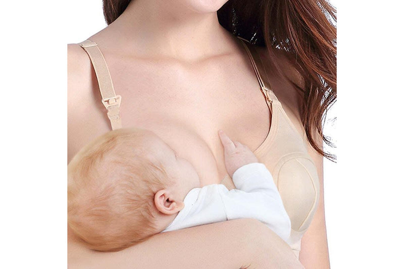 Haakaa: Hands-Free Pumping & Nursing Bra - Peach (Large)