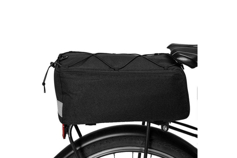 Multi Function Cycling Insulated Trunk Cooler Bag Bicycle Rear Seat Luggage Rack - Black - Standard