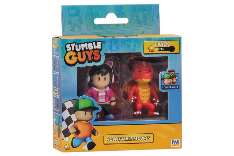 Stumble Guys: Action Figure 2-Pack - (Assorted Designs)