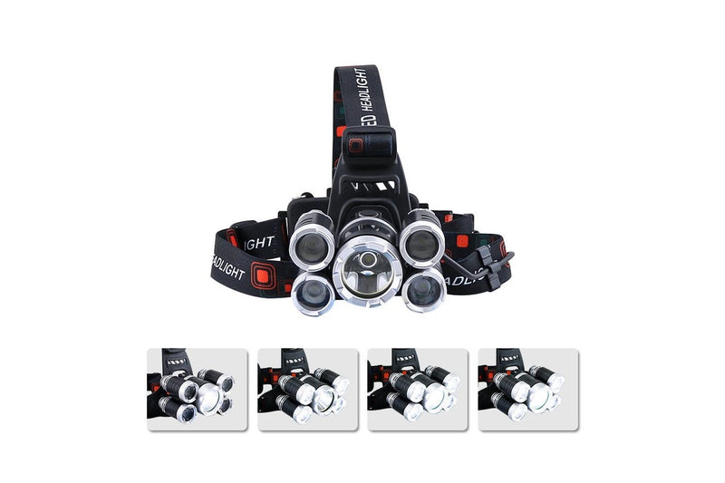 CREE XM T6 Rechargeable Headlamp LED Head Torch Lamp 8,000 Lumens