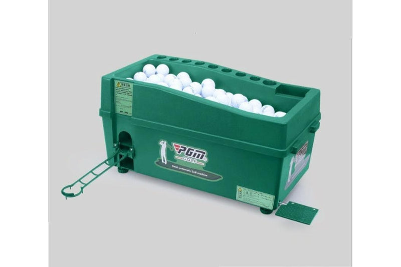 Indoor Golf Multi-Function Large Capacity Automatic Ball Machine With Club Rack Green