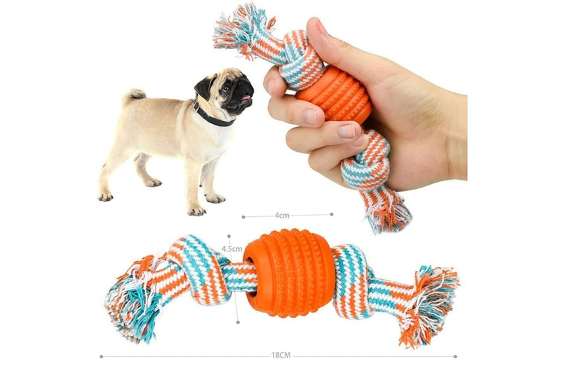 Eco-friendly Quality Pet Rope Chew Ball Toys For Puppies Teething & Relieves Stress