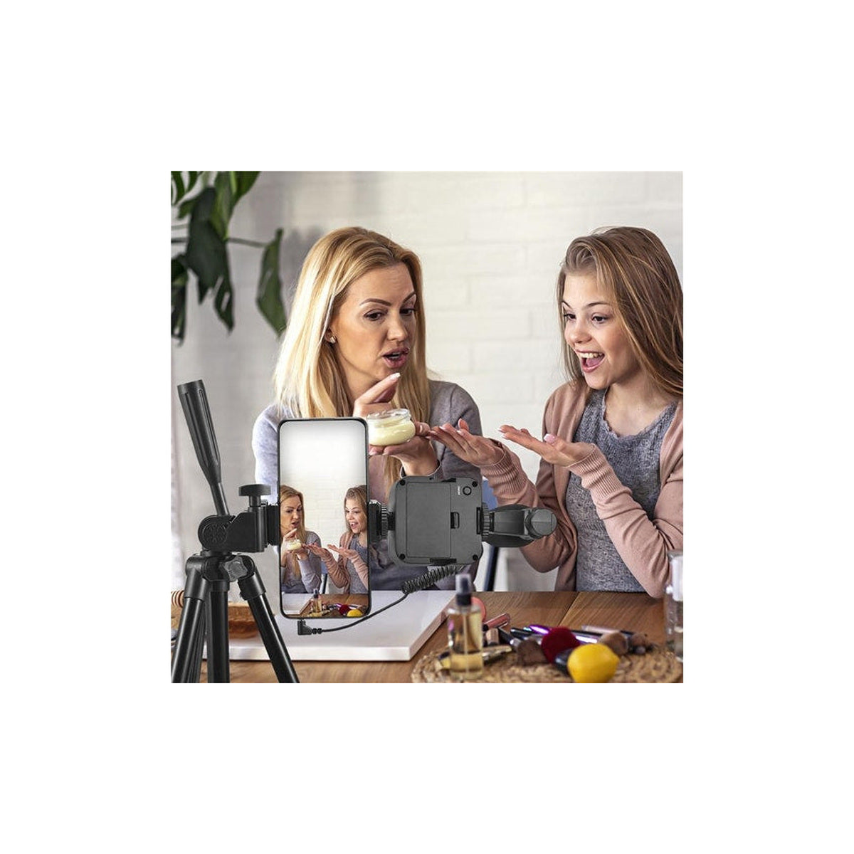 Camera Video & Microphone Kit with LED Light