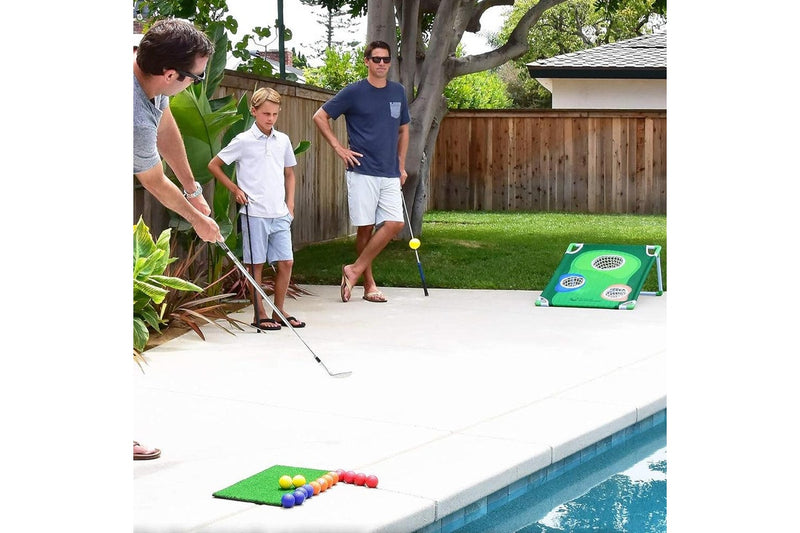 Portable Golf Cornhole Chipping Game Set Golf Ball Target Net Golf Training Accessories