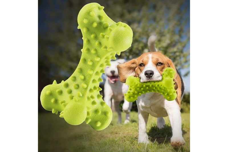 Durable Safe Non-toxic Rubber Puppy Chew Bone Toy For Small Large Dog Improves Dental Hygiene