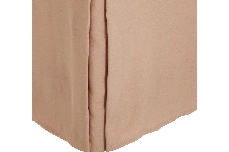 Bedding Tailored Bed Skirt Twin, 36 cm Drop Mocha Pleated Styling