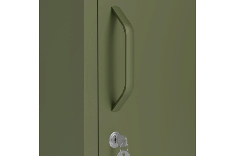 Fraser Country Milan Metal Locker Storage Cabinet - Olive Green