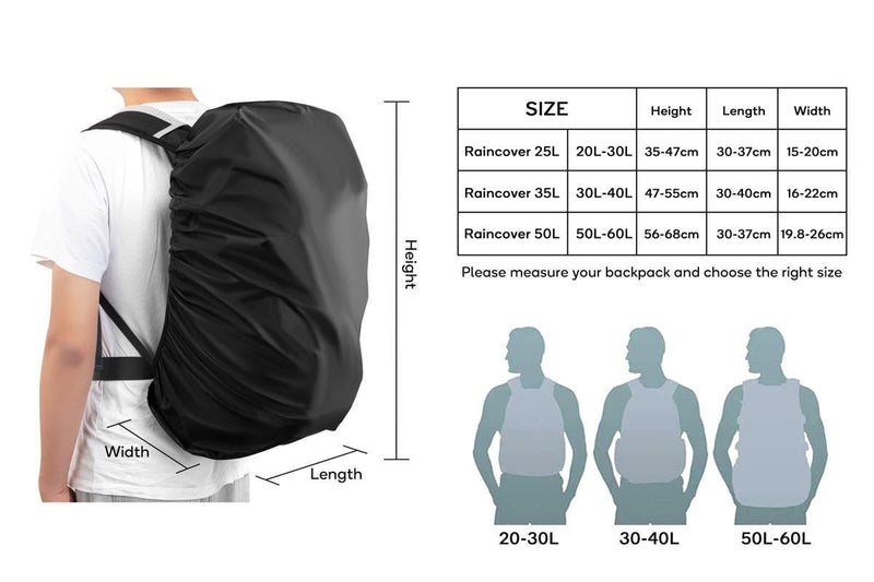 Komodo Raincover 50L (Black)