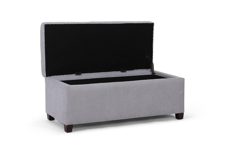 Shangri-La Storage Ottoman (Ash Grey)