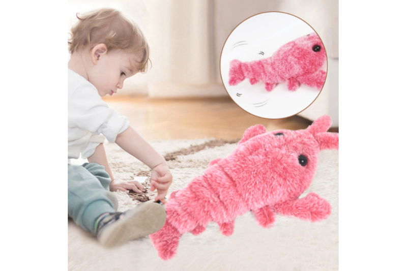 Usb Rechargeable Funny Jumping Lobster Cat Toy - One Size