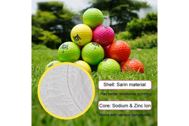 12Pcs /Box Golf Colored Competition Balls Double Layer Practice Balls