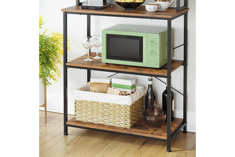 Vasagle Kitchen Storage Baker's Rack - 6-Tier (Rustic Brown)