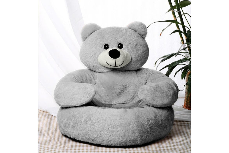 ZOOMIES Bear Dog Bed - Gray