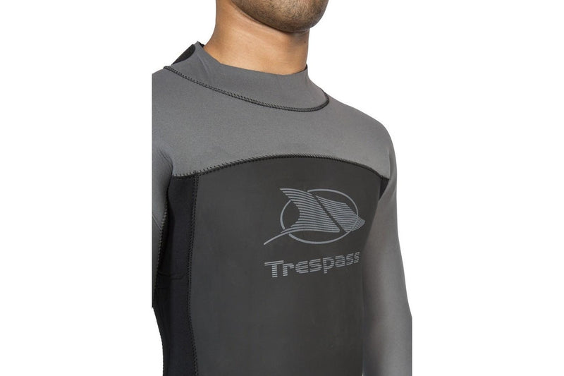 Trespass Diver Mens 5mm Full Length Neoprene Wetsuit (Black) (S)