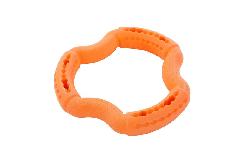 Paws & Claws 21x21x3.6cm Fetch N' Play Treat Ring Dog Pet Rubber Toy Assorted