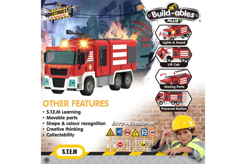 Build-ables: Plus - Fire Engine Emergency - Vehicle Playset